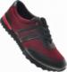 Pantofelek24 Wyprzedaż- Sportowe buty męskie ze skóry naturalnej Bordowe /B1-2 1039 606 S806/ 41 1