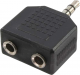 LogiLink Jack 3.5mm - 2x Jack 3.5mm Czarny (CA1002) 1
