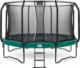 Trampolina ogrodowa Salta ogrodowa First Class z siatką wewnętrzną 8 FT 251 cm zielona 1