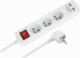 Listwa zasilająca Rebel Przedłużacz sieciowy Rebel 3 gniazda + 2 gniazda USB z wyłącznikiem - 1.5m 1