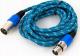 Kabel XLR - XLR 3m niebieski (KPO2754-3) 1