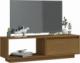 vidaXL Szafka pod TV, miodowy brąz, 110x30x33,5 cm, drewno sosnowe 3