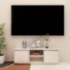 vidaXL Szafka pod telewizor, biała, 110x30x40 cm, drewno sosnowe 1