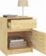 vidaXL Szafka nocna, 40x31x50 cm, lite drewno sosnowe 3