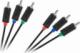 Kabel Cabletech RCA (Cinch) x3 - RCA (Cinch) x3 1.8m czarny (KPO3955-1.8) 1