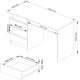 Biurko Fabryka Mebli Akord CLP Czarne 135 cm x 60 cm 2