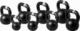 Kettlebell UnderFit Kettlebell żeliwny czarny UNDERFIT 4 kg 4