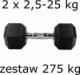 UnderFit Hantle Hex gumowane 2 x Różne rodzaje obciążenia w zestawie (275 kg) 2
