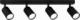 Lampa sufitowa SuperLed Spoti lampa sufitowa (spot) 4-punktowa czarna 1