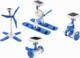 Aptel ZESTAW SOLARNY 6w1 ZABAWKI EDUKACYJNE helikopter robot AG211D 1