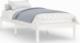vidaXL Rama łóżka, biała, lite drewno sosnowe, 90 x 200 cm 2