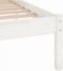 vidaXL Rama łóżka, biała, lite drewno sosnowe, 120 x 200 cm 6