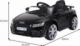 Costway Samochód dla dzieci Audi TT RS Czarny 2