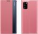 Clear View New Sleep Case pokrowiec etui z klapką z funkcją podstawki Poco M4 Pro 5G różowy 1