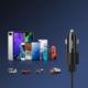Ładowarka Joyroom Joyroom samochodowa ładowarka 2 x USB z podświetleniem 24W + kabel zasilający 3w1 USB Typ C / micro USB / Lightning 1,2m czarny (JR-CL10) 7