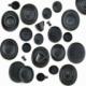 DUKA Talerzyk talerz deserowy DUKA TIME BLACK 15x13 cm grafitowy porcelanowy 10