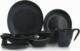 DUKA Talerzyk talerz deserowy DUKA TIME BLACK 15x13 cm grafitowy porcelanowy 9