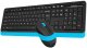Klawiatura + mysz A4Tech A4tech FG1010 FSTYLER set bezdr. klávesnice + myši, modrá barva 3