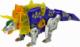 LeanToys Dinobots 2w1 Dinozaur Pistolet na Strzałki Fioletowy Triceratops Tarcza 6