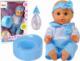 LeanToys Lalka Piżama 30 cm Niebieska Butelka Nocnik Pije 1