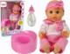 LeanToys Lalka Piżama 30 cm Różowa Butelka Nocnik Pije 1