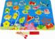 LeanToys Gra Łowienie Rybek Zwierzęta Morskie Drewniane Magnes Puzzle 2 w 1 5