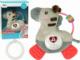 LeanToys Interaktywna Edukacyjna Zebra Szara Dźwięk Melodie Gryzak Grzechotka 1
