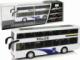 LeanToys Autobus Policyjny Dwupiętrowy Biały z Naciągiem Dźwięk 1