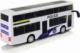 LeanToys Autobus Policyjny Dwupiętrowy Biały z Naciągiem Dźwięk 2