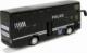 LeanToys Autobus Policyjny Dwupiętrowy Czarny z Naciągiem Dźwięk 5