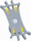 Dunlop Dunlop - uchwyt rowerowy do telefonu 10-15 cm obrotowy (szary) 6