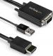 Kabel StarTech HDMI - D-Sub (VGA) + USB-A 2m czarny (VGA2HDMM2M) 1