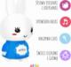 Alilo Alilo Króliczek Big Bunny G7C - niebieski 16