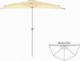 Garthen Parasol ogrodowy półokrągły beżowy 2,7 m 1