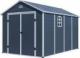 G21 G21 Domek ogrodowy Boston 882 - 241 x 366 cm, plastik, szary 10