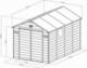 G21 G21 Domek ogrodowy Boston 882 - 241 x 366 cm, plastik, szary 7