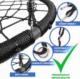Huśtawka Physionics Huśtawka Physionics w kształcie koła, siatka, 120 cm, czarna 3