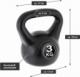 Kettlebell Maxxiva MAXXIVA Kettlebell, czarny, 3 kg 4