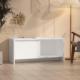 vidaXL vidaXL Szafka pod TV, biała, 90x35x40 cm, płyta wiórowa 1