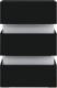 vidaXL Szafka nocna z LED, czarna, 45x35x67 cm, płyta wiórowa 8