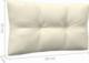 vidaXL vidaXL 2-osobowa sofa ogrodowa z kremowymi poduszkami, drewno sosnowe 5