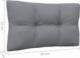 vidaXL vidaXL 3-osobowa sofa ogrodowa z szarymi poduszkami, drewno sosnowe 6