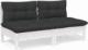 vidaXL vidaXL 2-osobowa sofa ogrodowa z antracytowymi poduszkami, sosnowa 2