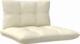 vidaXL vidaXL 2-osobowa sofa ogrodowa z kremowymi poduszkami, drewno sosnowe 4