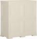 vidaXL Szafka plastikowa, 79x43x85,5 cm, wygląd drewna, kremowa 6