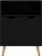vidaXL Szafka na wysoki połysk, czarna, 60x30x72 cm, płyta wiórowa 4