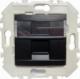 Efapel EFAPEL QUADRO45 GNIAZDO KOMPUTEROWE RJ45 KAT6 45455 KWPM CZARNY 1