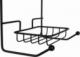 Koszyk prysznicowy Vilde Półka łazienkowa metalowa zawieszana organizer na prysznic deszczownicę wisząca czarna 61x28,5x12,5 6