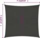 vidaXL vidaXL Żagiel przeciwsłoneczny, 160 g/m, antracytowy, 7x7 m, HDPE 6