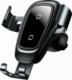 Baseus Baseus Metal Gravity Wireless Charger metalowy uchwyt samochodowy na kratkę wentylacyjną bezprzewodowa ładowarka Qi czarny (WXYL 1